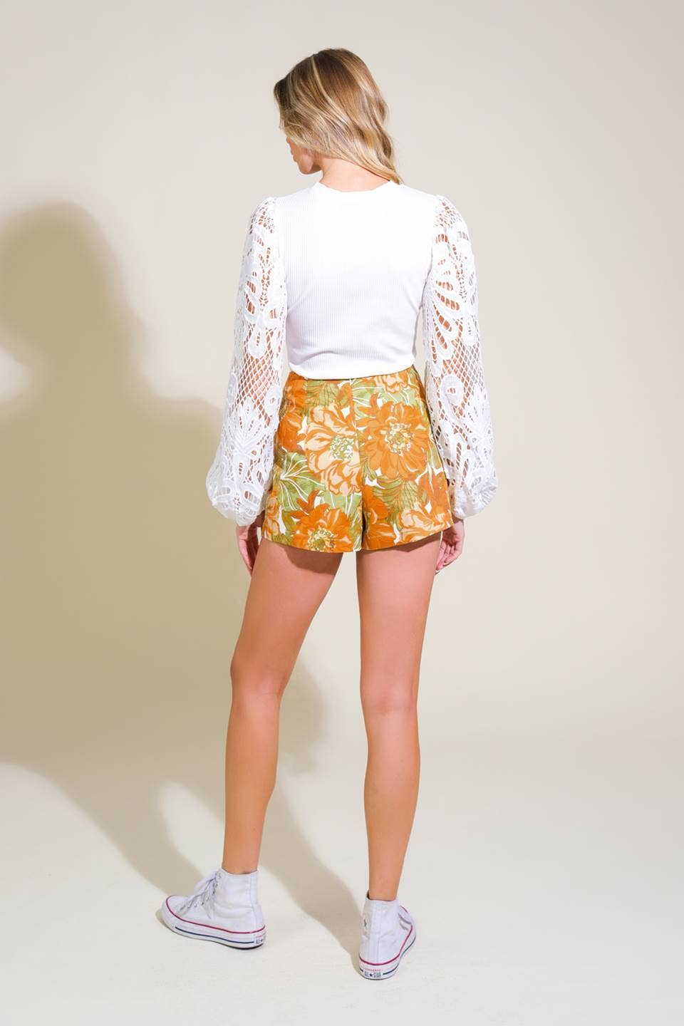 A Printed Woven Skort