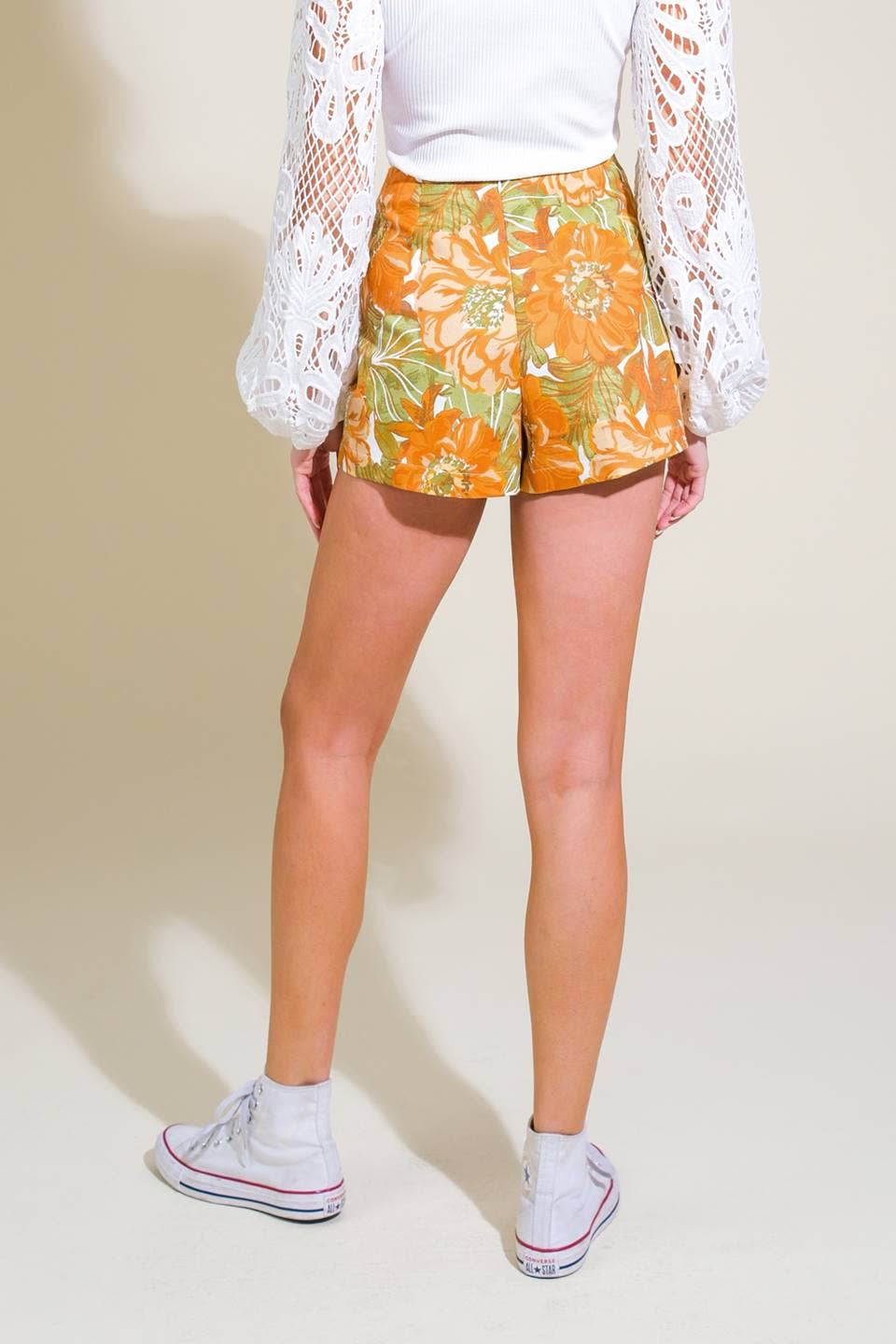 A Printed Woven Skort