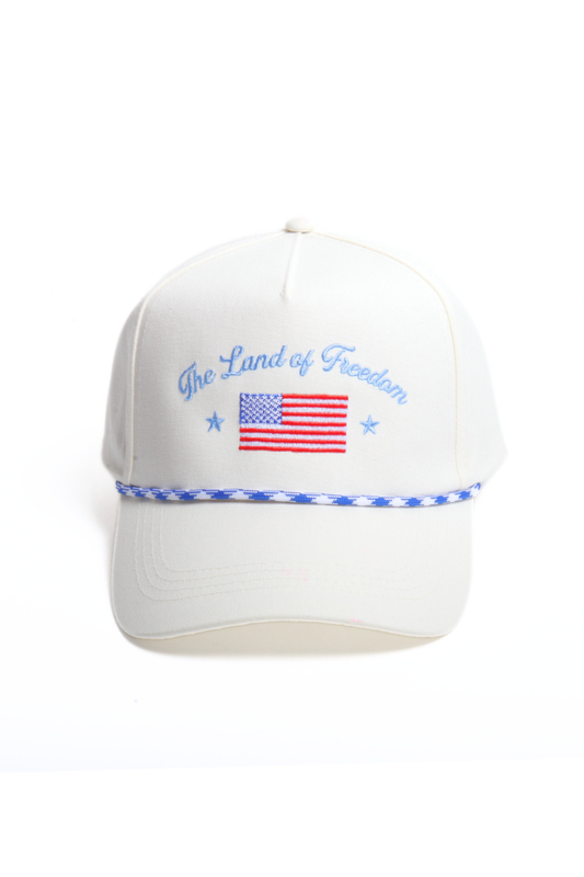 AMERICANA The Land of Freedom Embroidery 5 Panel Cap