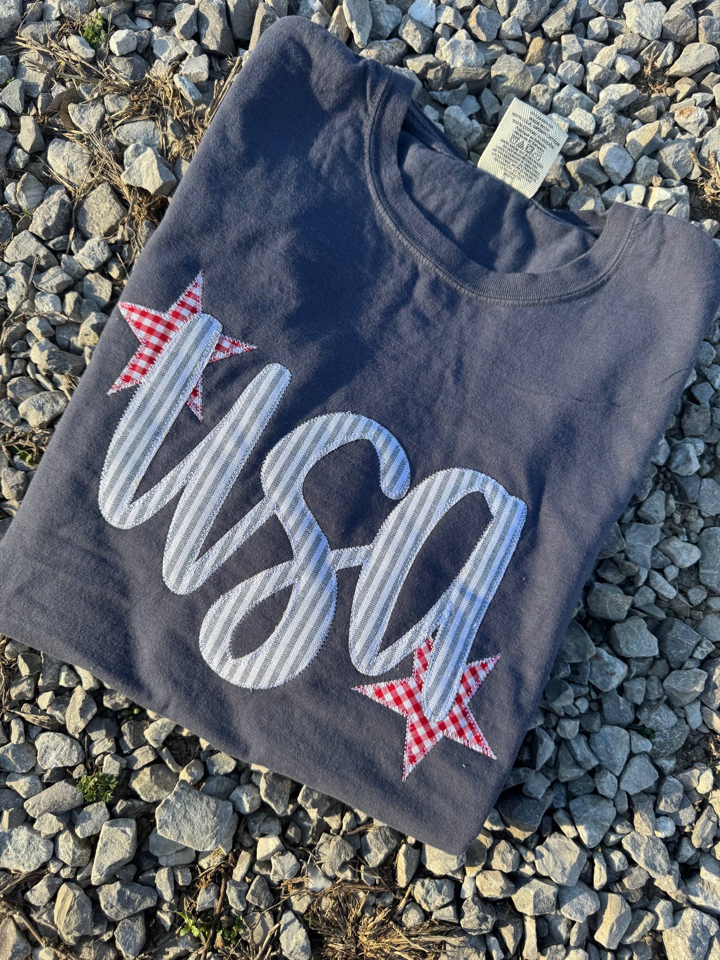 Denim USA Patriotic 4th of July Short Sleeve