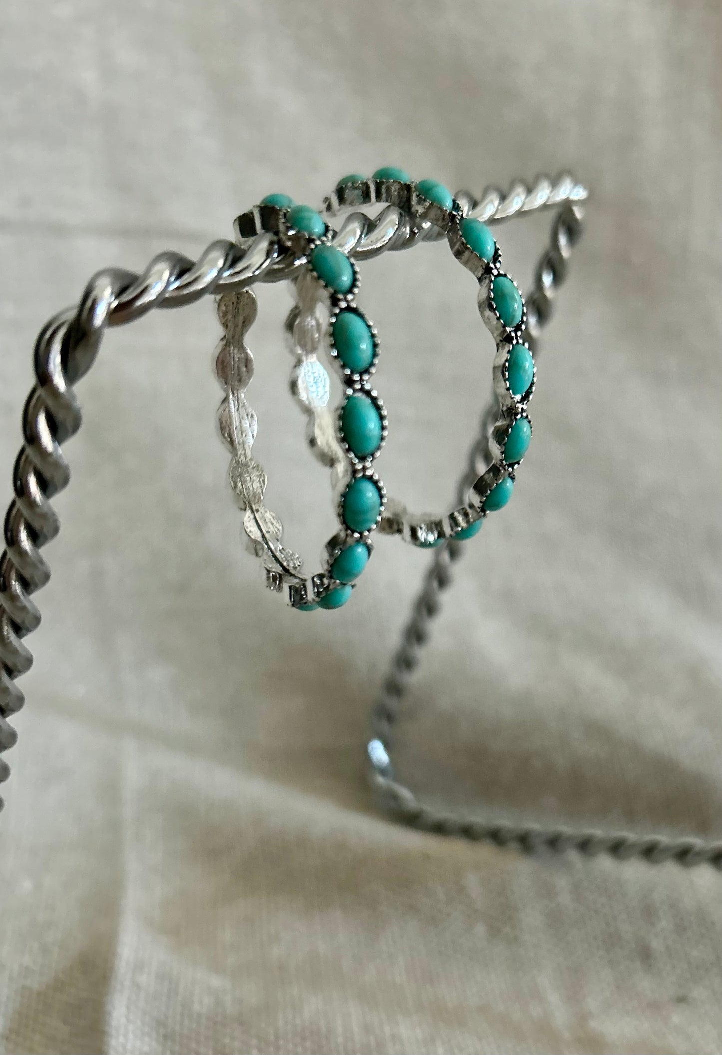 Turquoise Hoop Earrings