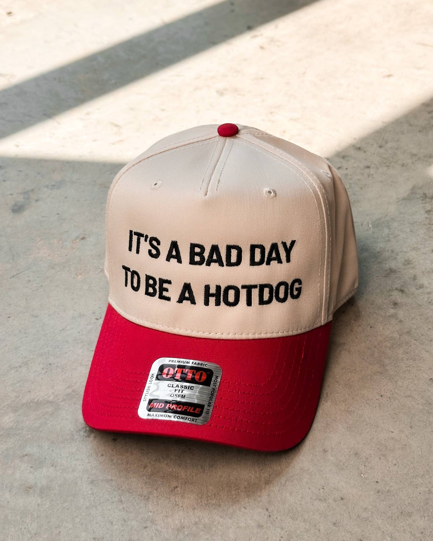 Bad Day To Be A Hot Dog Embroidery Cap