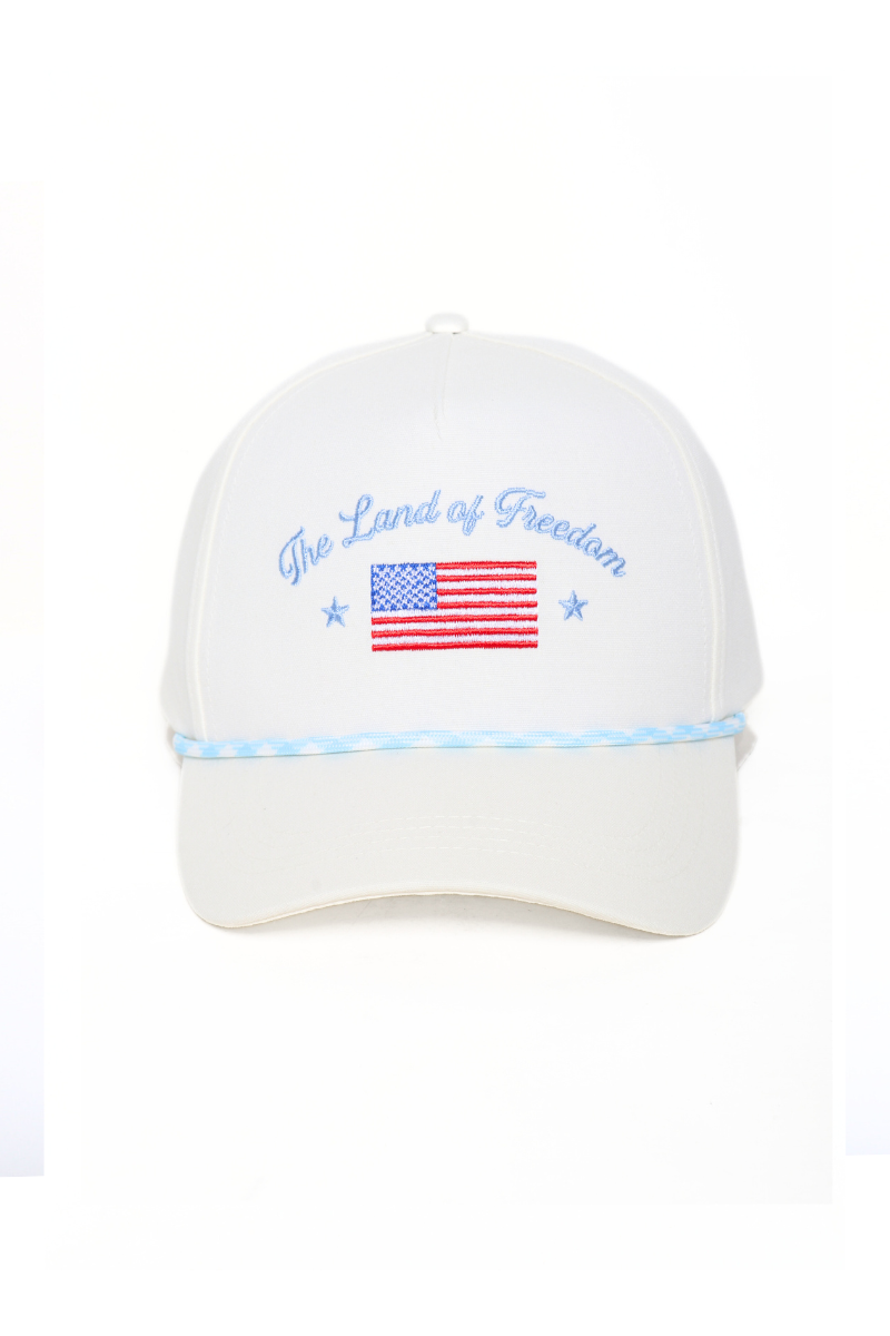 AMERICANA The Land of Freedom Embroidery 5 Panel Cap