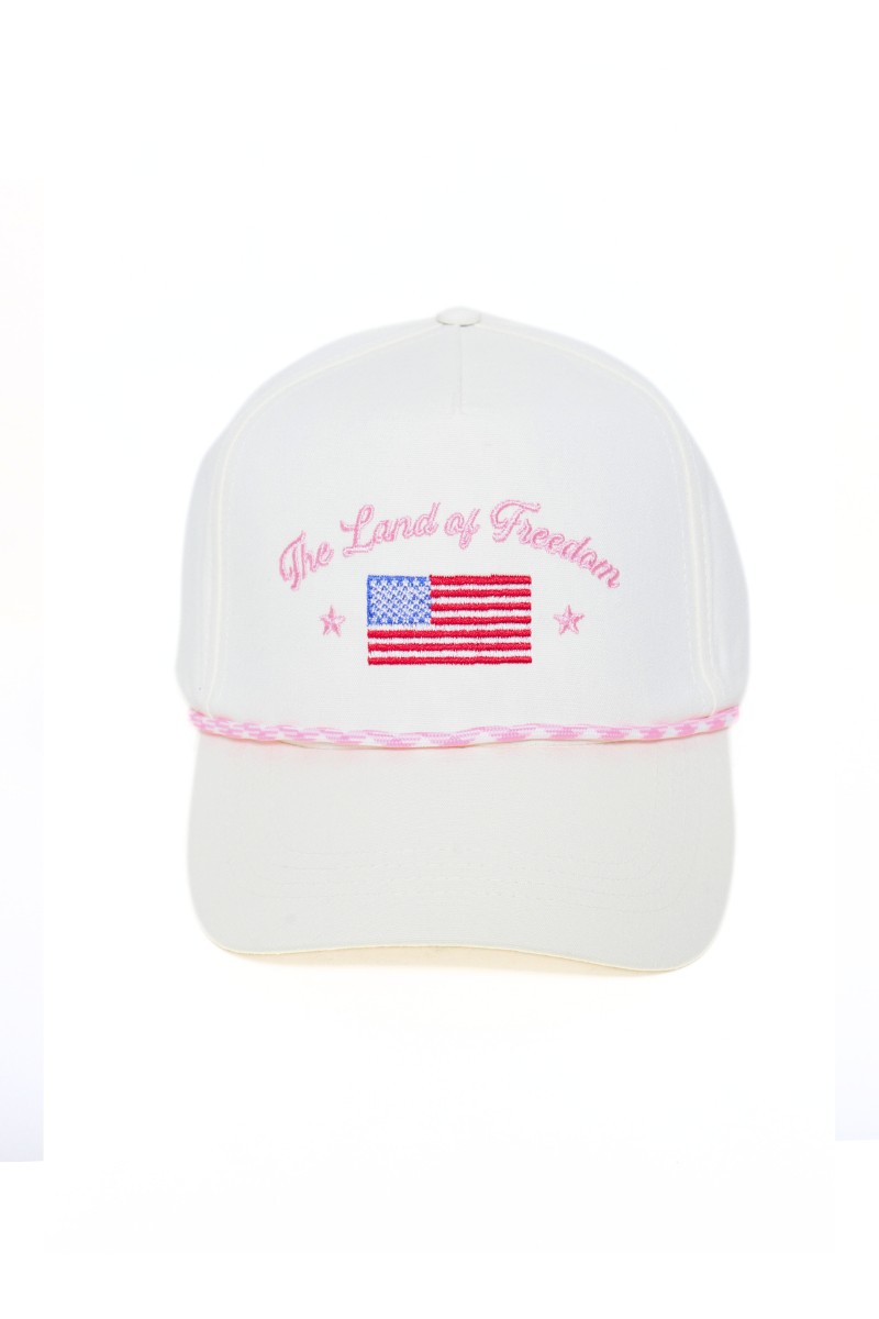 AMERICANA The Land of Freedom Embroidery 5 Panel Cap